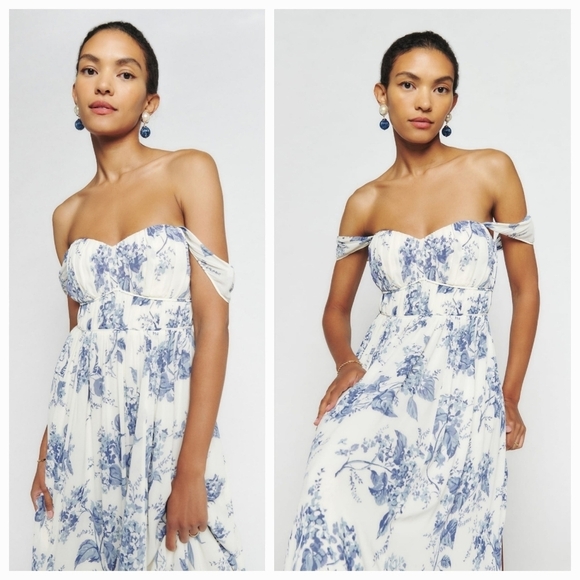 Reformation Jayde Dress in Lupine size 4 NWT - Picture 6 of 14